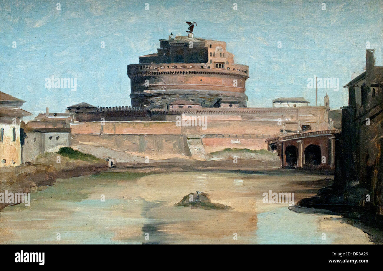 The Saint Angel Castle in Rome 1840. Jean Baptiste Camille Corot. 1796
