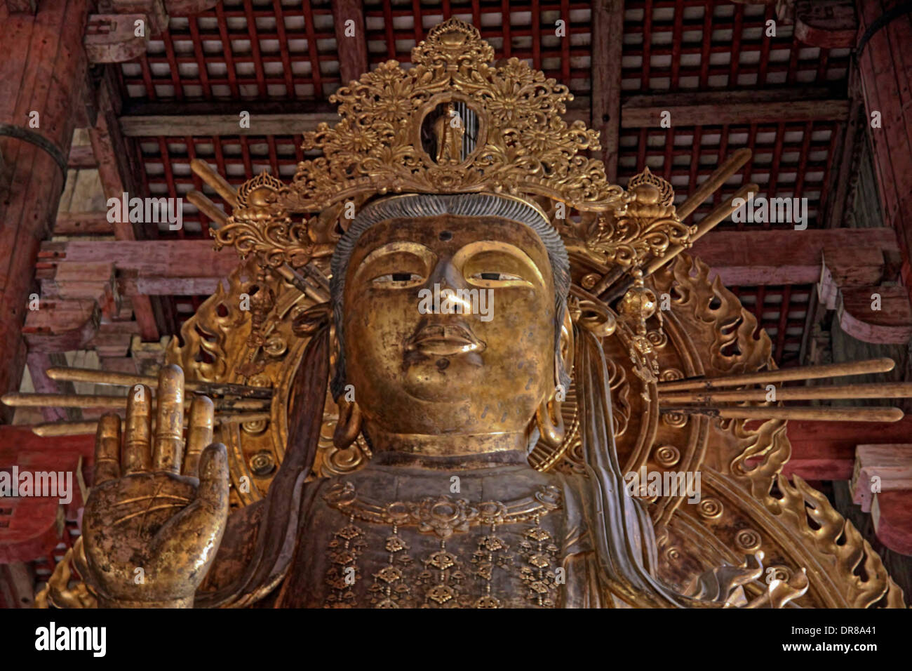 The huge statue of Kokūzō Bosatsu- ''God of Wisdom'', in Todaiji