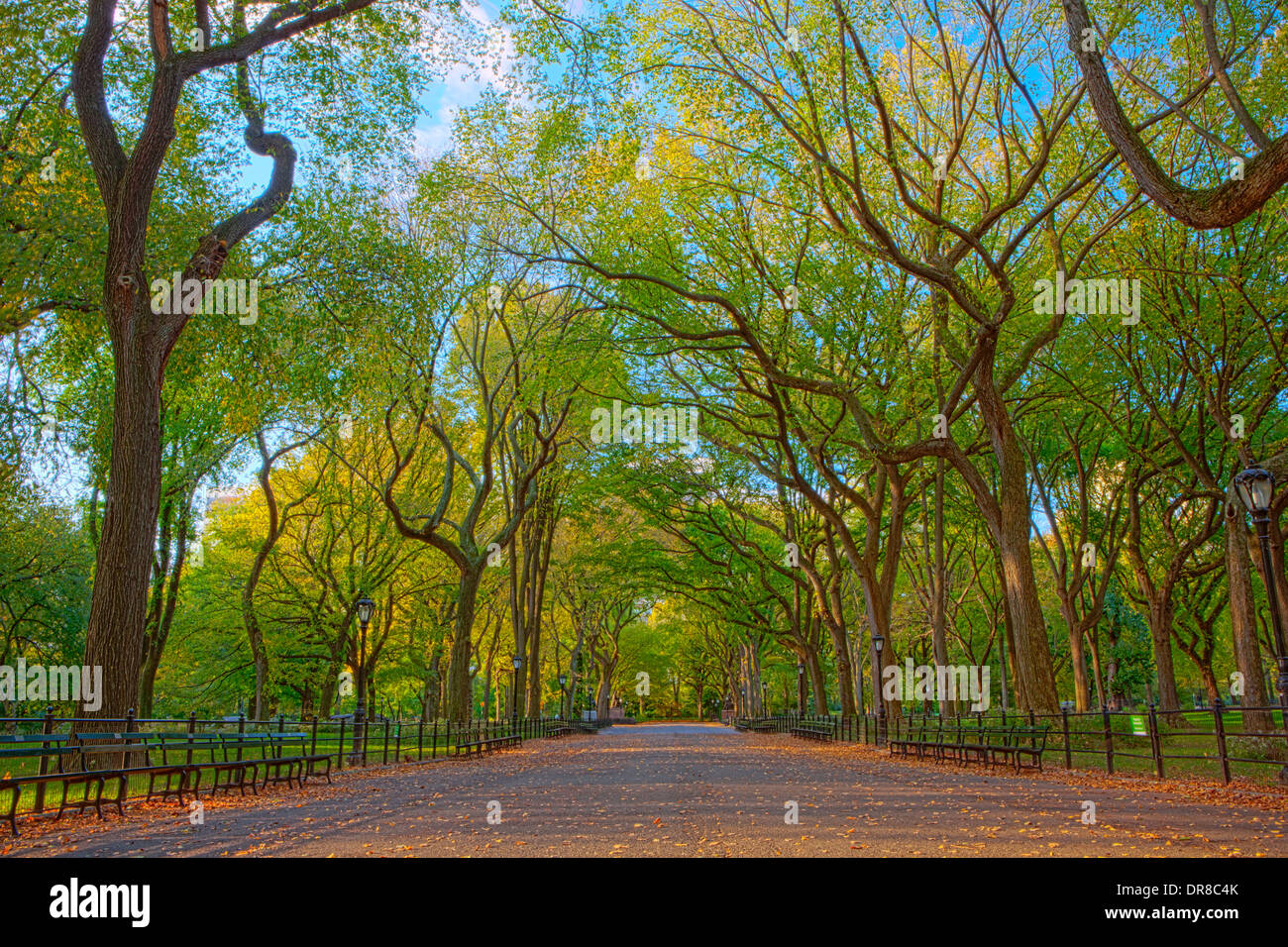 Literary Walk Central Park, New York Stock Photo