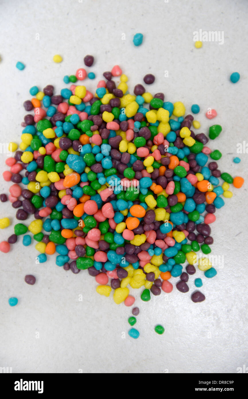 Food decorating sprinkles isolated on a kitchen bench Stock Photo - Alamy