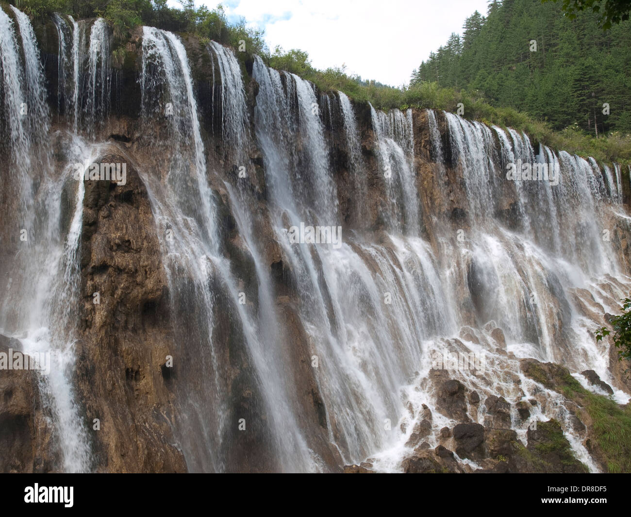Nuorilang Falls in Jiuzhaigou, China Stock Photo