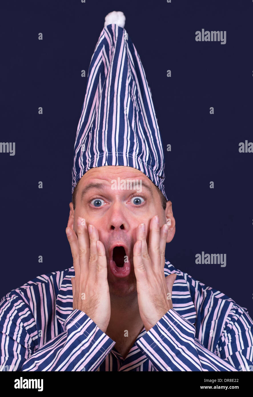 Man pyjamas night cap hires stock photography and images Alamy