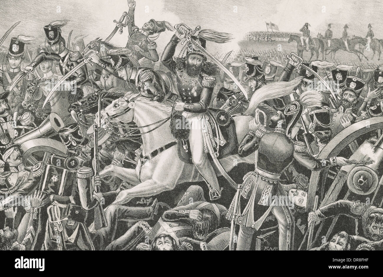 Battle of Resaca De La Palma - Mexican American War - May 9th 1846 Stock Photo
