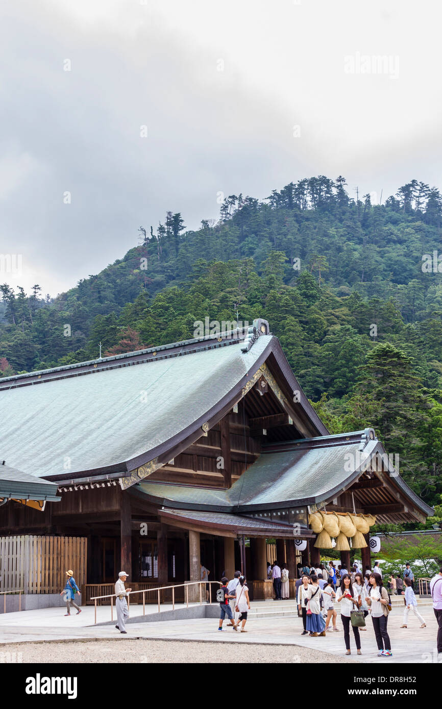Worship Hall in Izumo Taisha, Izumo, Shimane Prefecture, Japan Stock Photo