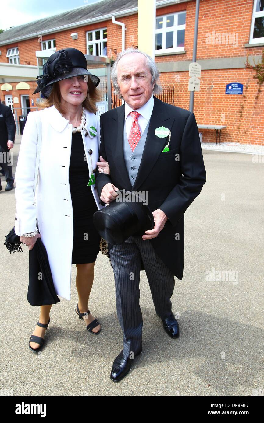 Sir Jackie Stewart and wife Royal Ascot at Ascot Racecourse - Day 2 Berkshire, England - 20.06.12 Stock Photo