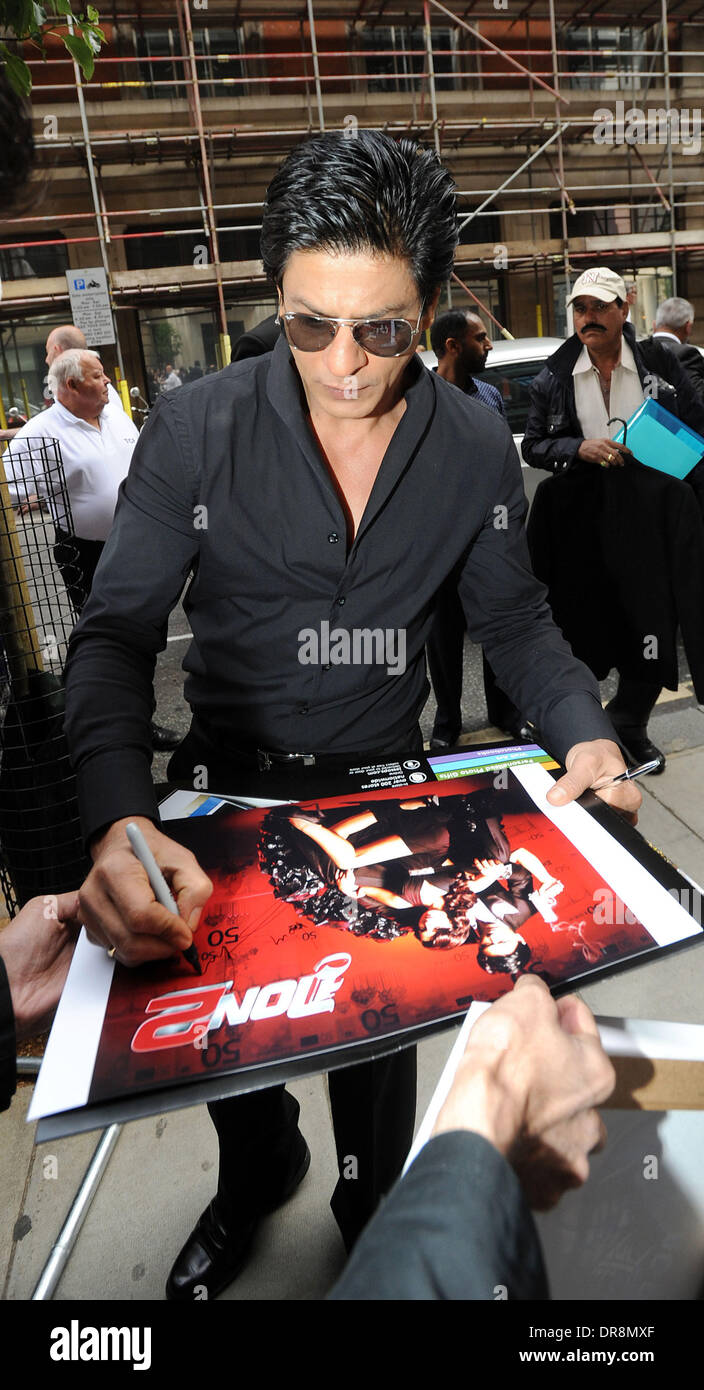 Shahrukh Khan Outside the BBC Radio 2 studios London, England - 20.06.12 Stock Photo
