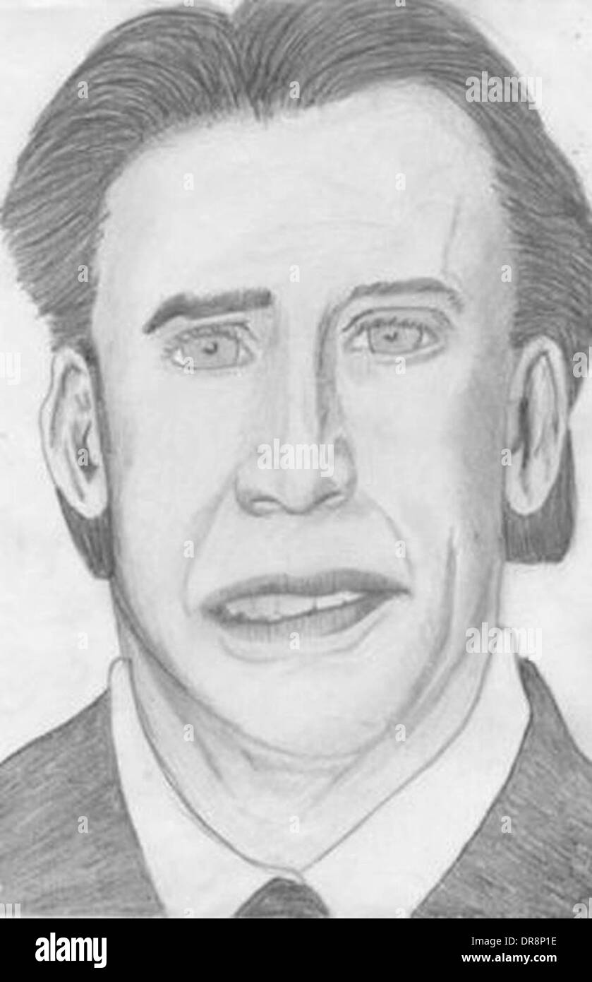 From the almost recognisable to the completely ridiculous, online galleries  have recently been compiled featuring bad fan art. Pictured: Nicolas Cage  Supplied by WENN.com (WENN does not claim any Copyright or License