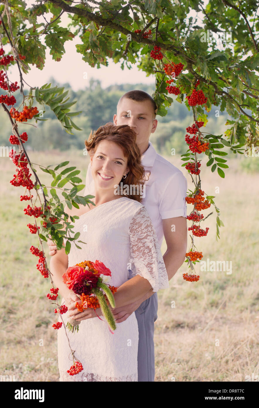 Wedding couple outdoor Stock Photo - Alamy
