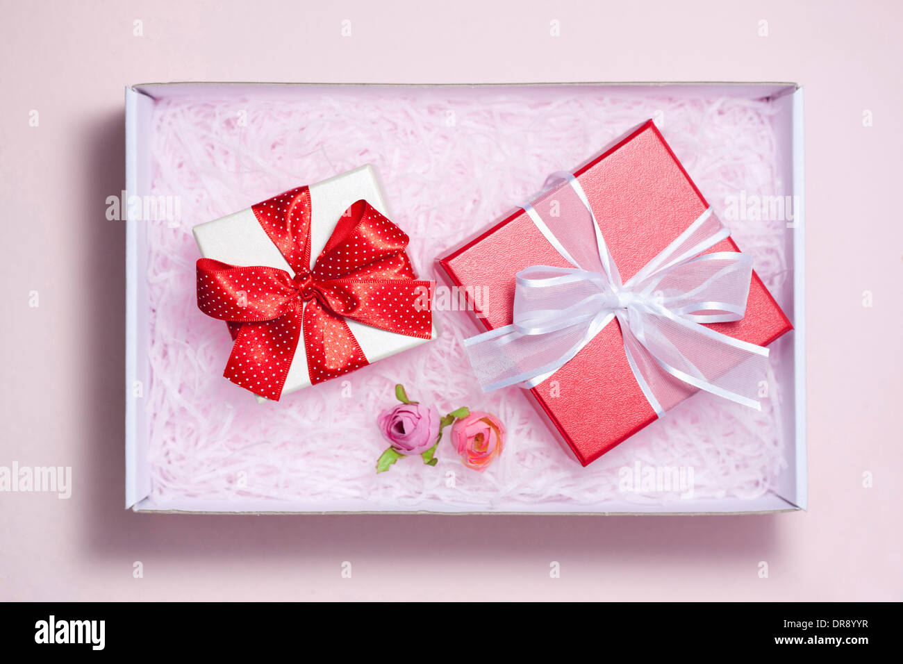 gift boxes inside a box Stock Photo Alamy