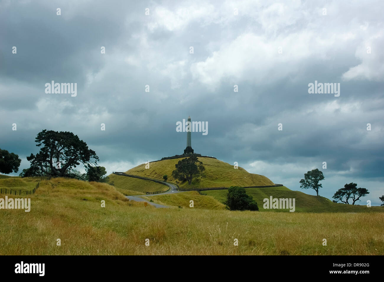 One tree hill in Auckland, New Zealand Stock Photo