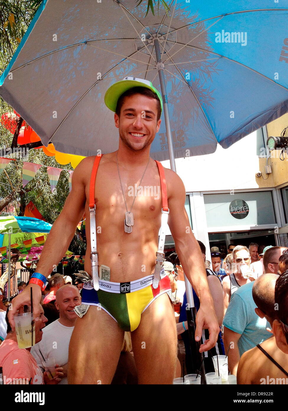Dancer Colby Melvin 42nd annual L.A. Pride Parade in West Hollywood West  Hollywood, California - 10.06.12 Stock Photo - Alamy