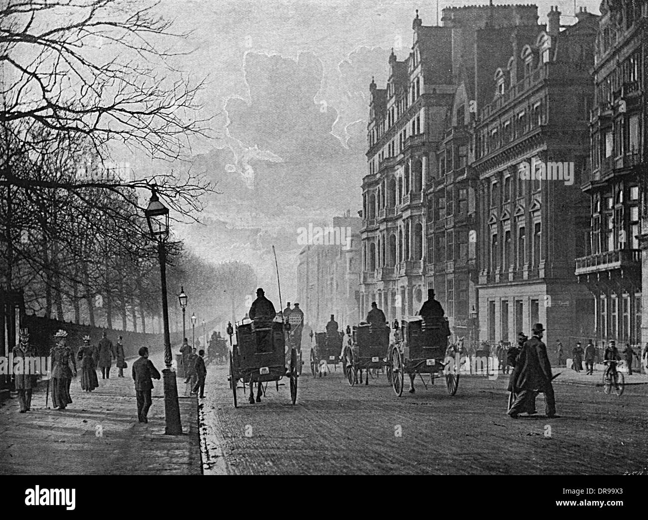 Piccadilly 1895 Stock Photo