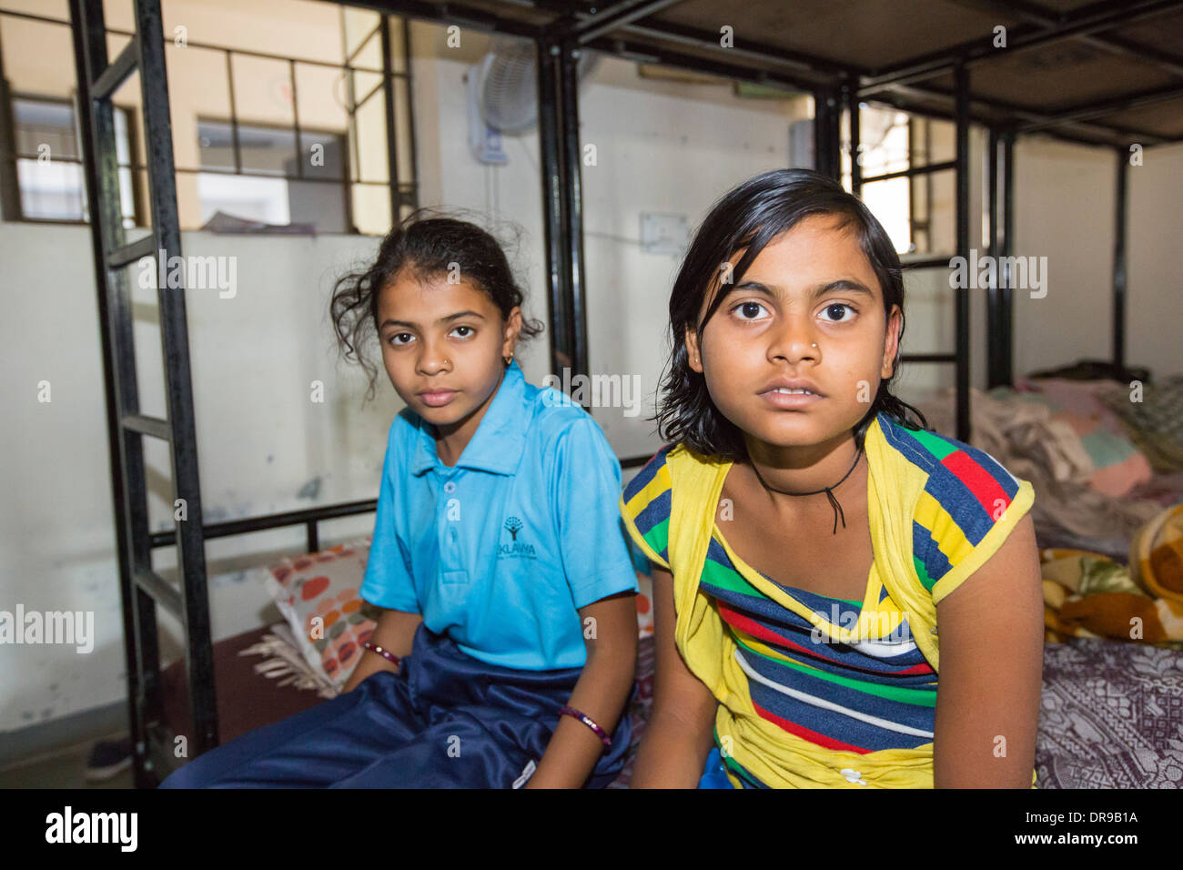 Orphans at The Muni Seva Ashram in Goraj, near Vadodara, India Stock Photo