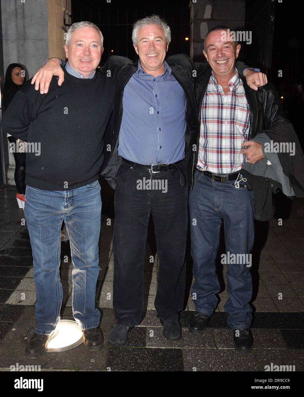 Louis Walsh&rsquo;s brothers Peter, Frank and Eamonn Walsh Celebrities Stock
