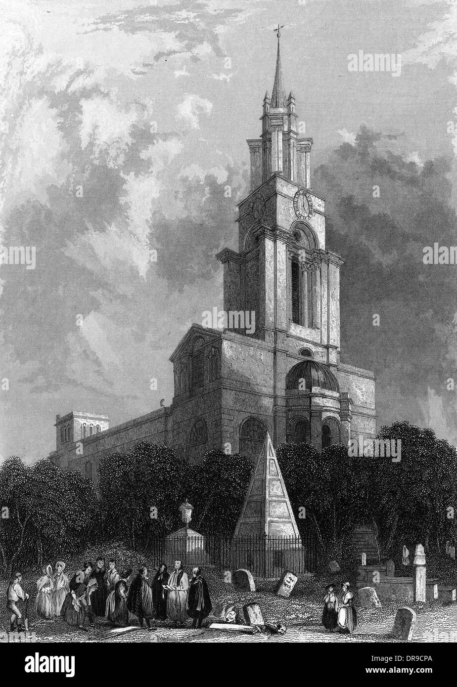 St Ann's Church, Limehouse, East London Stock Photo Alamy