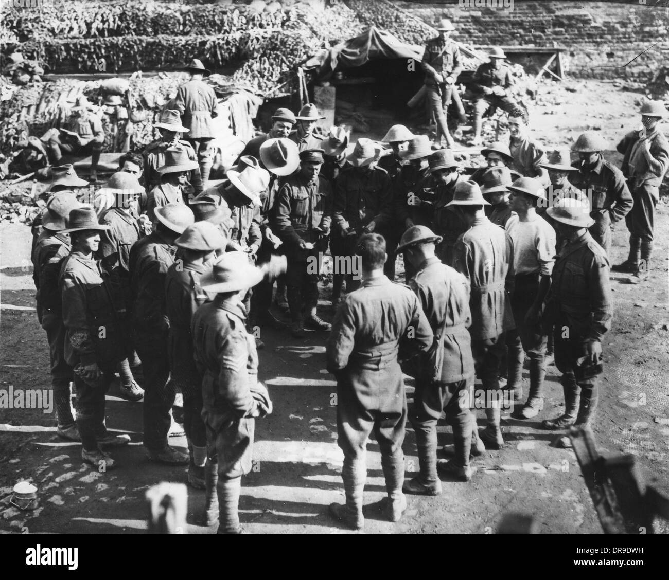 Troops in war game Black and White Stock Photos & Images - Alamy