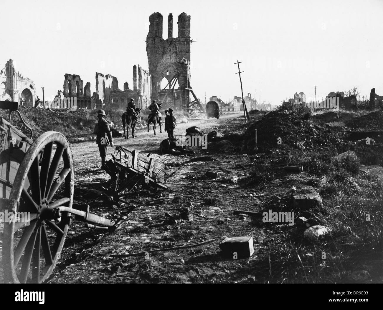 Ypres, Belgium during WW1. How it looks today : r/OldPhotosInRealLife