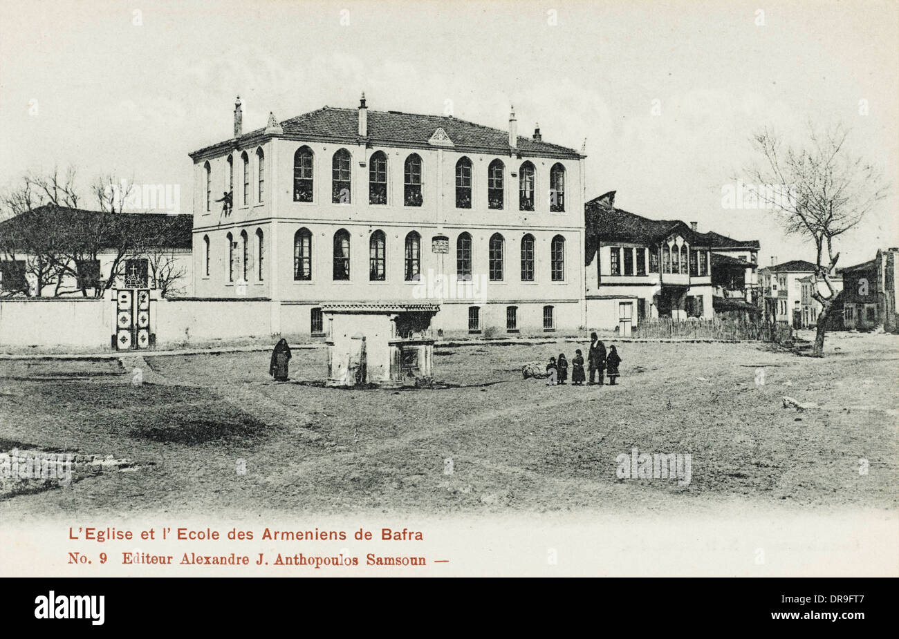 Armenian Church and School in Bafra - Turkey Stock Photo