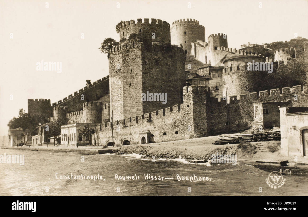 The Rumeli Hisari - Constantinople Stock Photo
