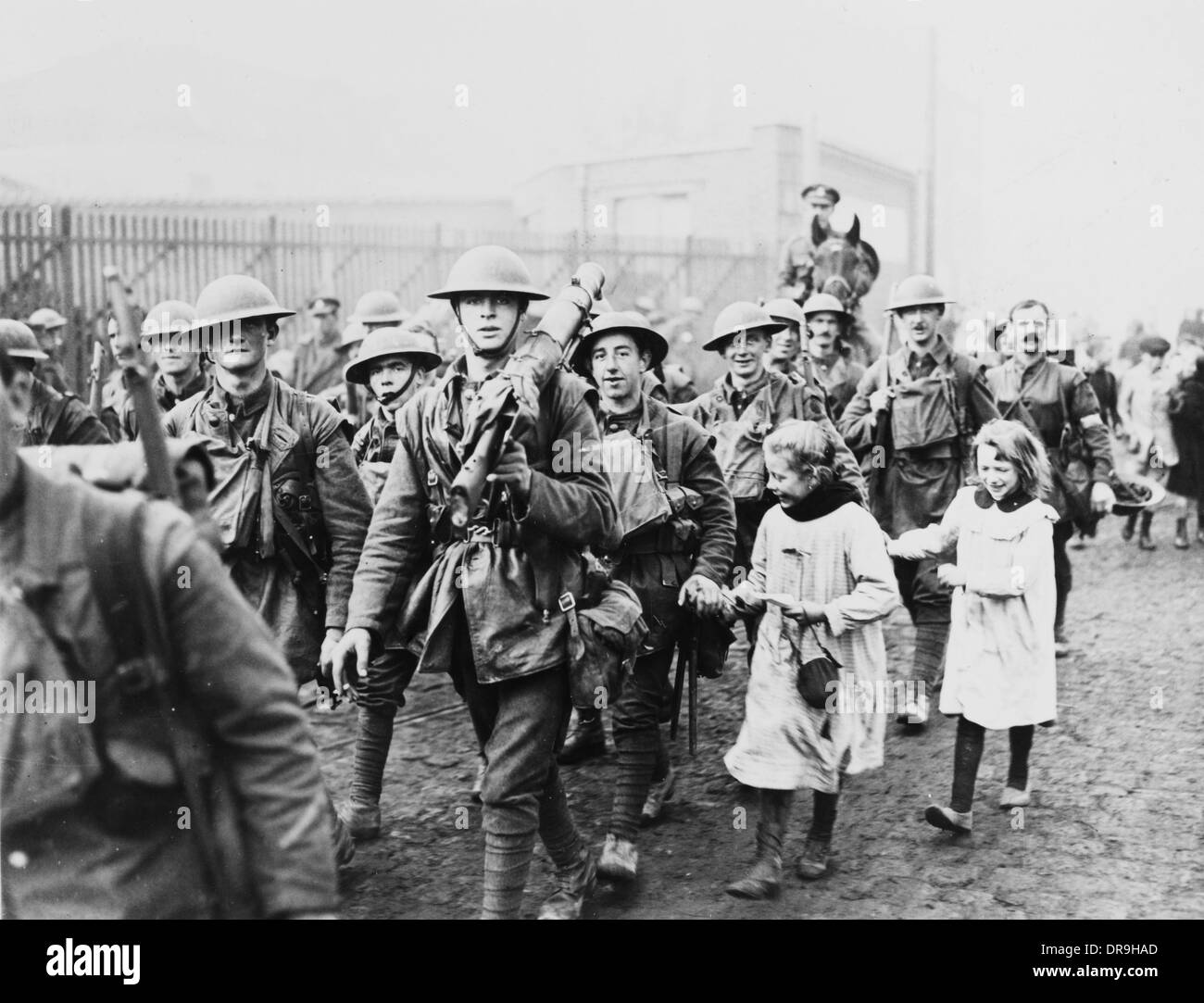 Soldiers in Lille 1918 Stock Photo Alamy