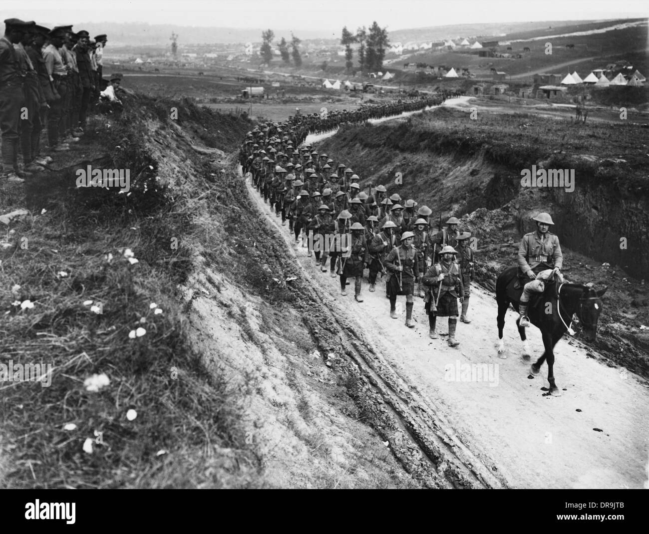Gordon Highlanders 1916 Stock Photo