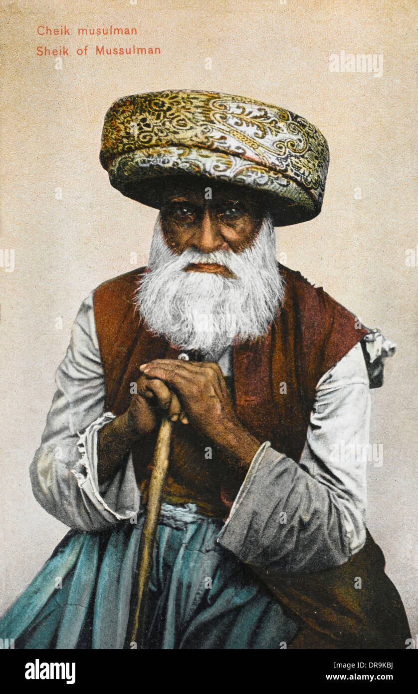 Ottoman Empire - Dervish Sheikh Stock Photo