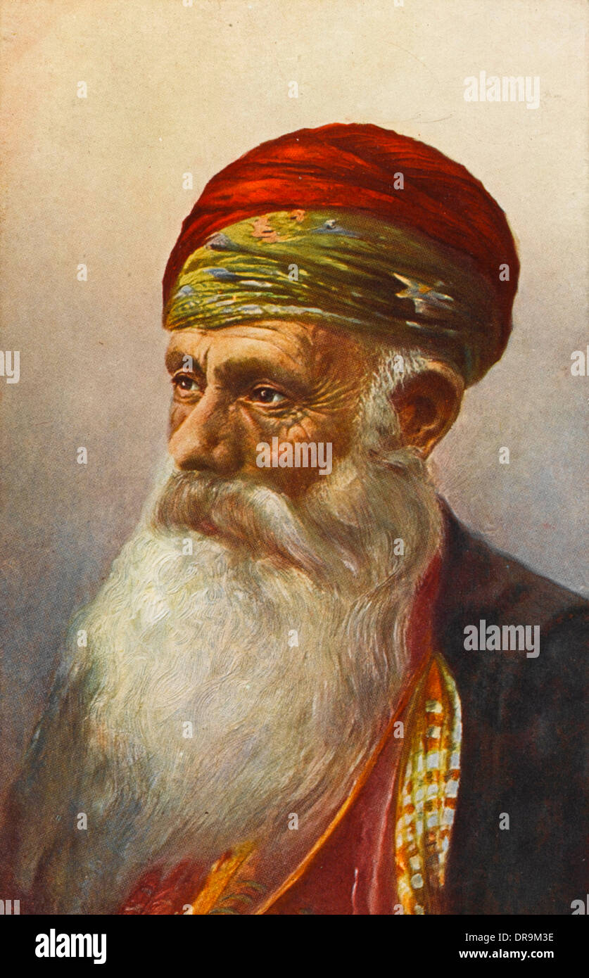 Old Turkish man Stock Photo