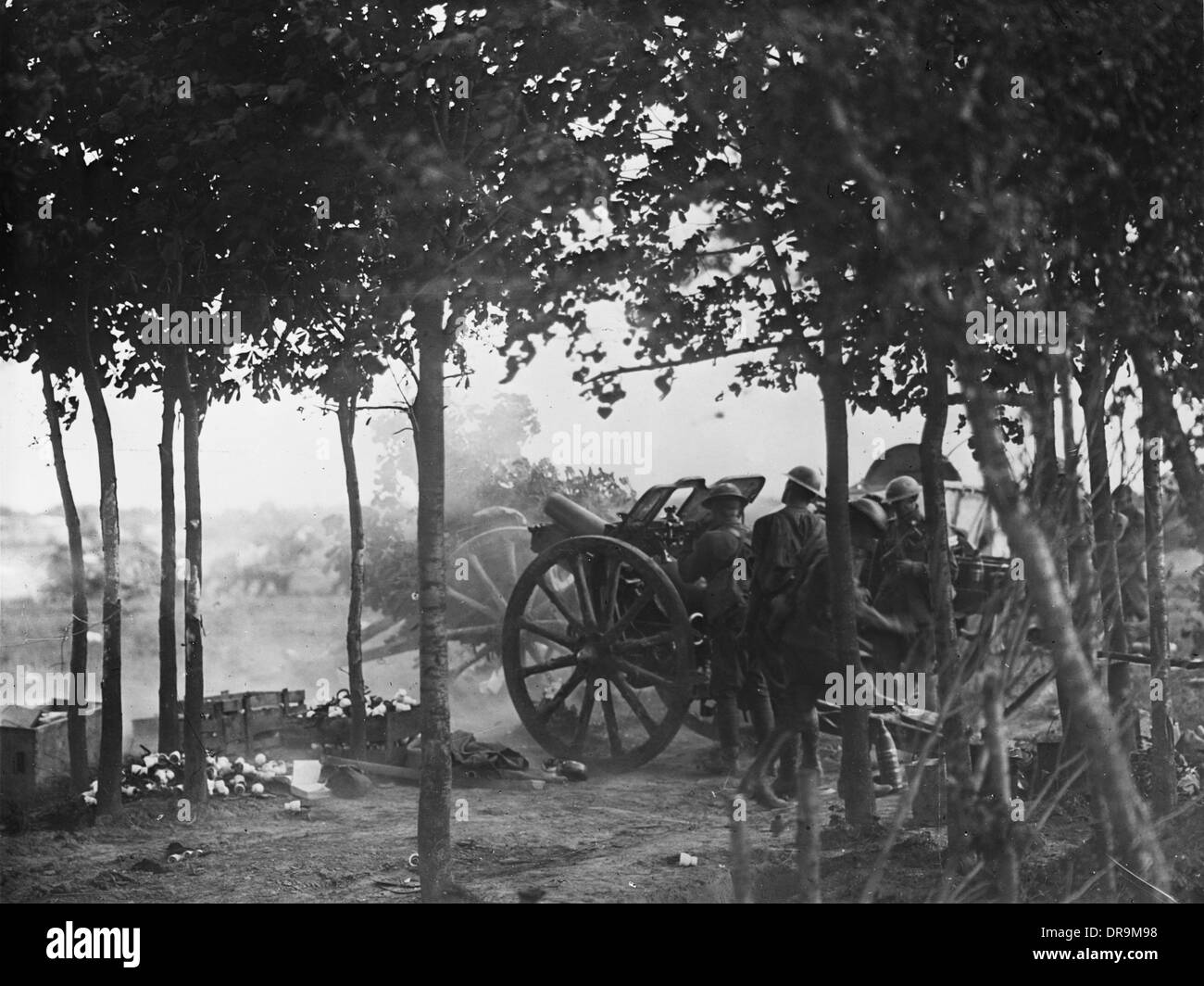 Australian Howitzer 1918 Stock Photo