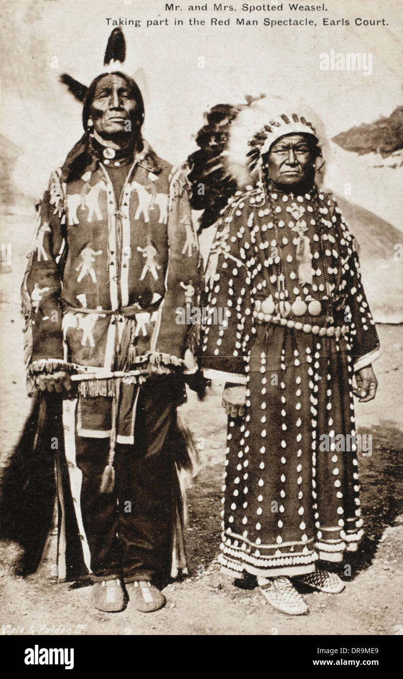 Red Indian pair at Earls Court Stock Photo