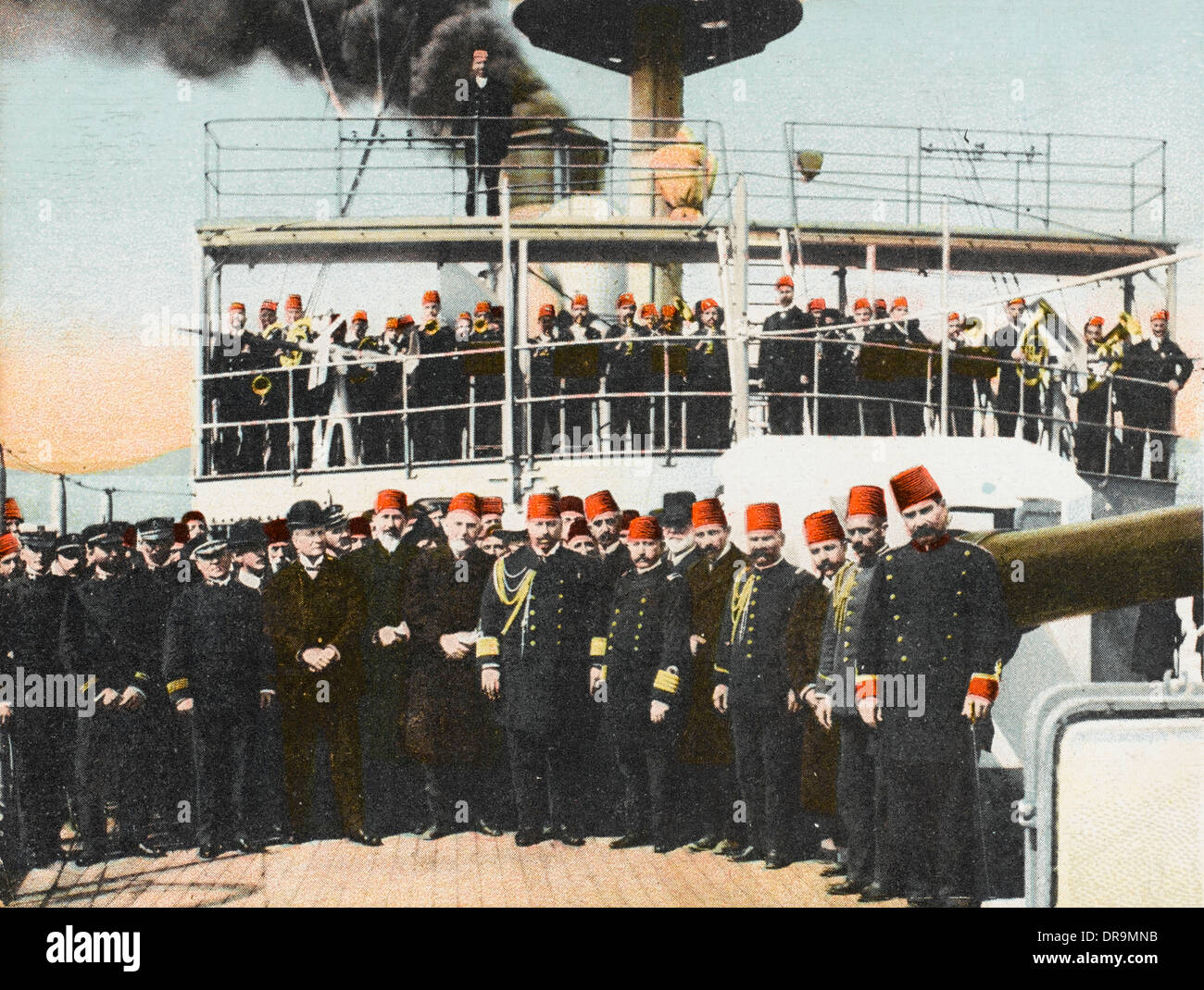 Ottoman Cruiser Abdul Mejid and its crew Stock Photo Alamy