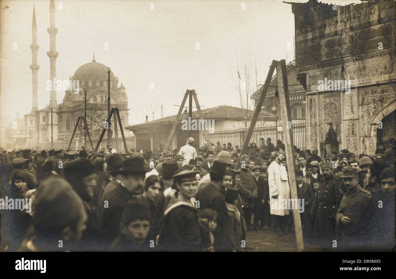 Armenian Massacre of 1915 - Public executions Stock Photo