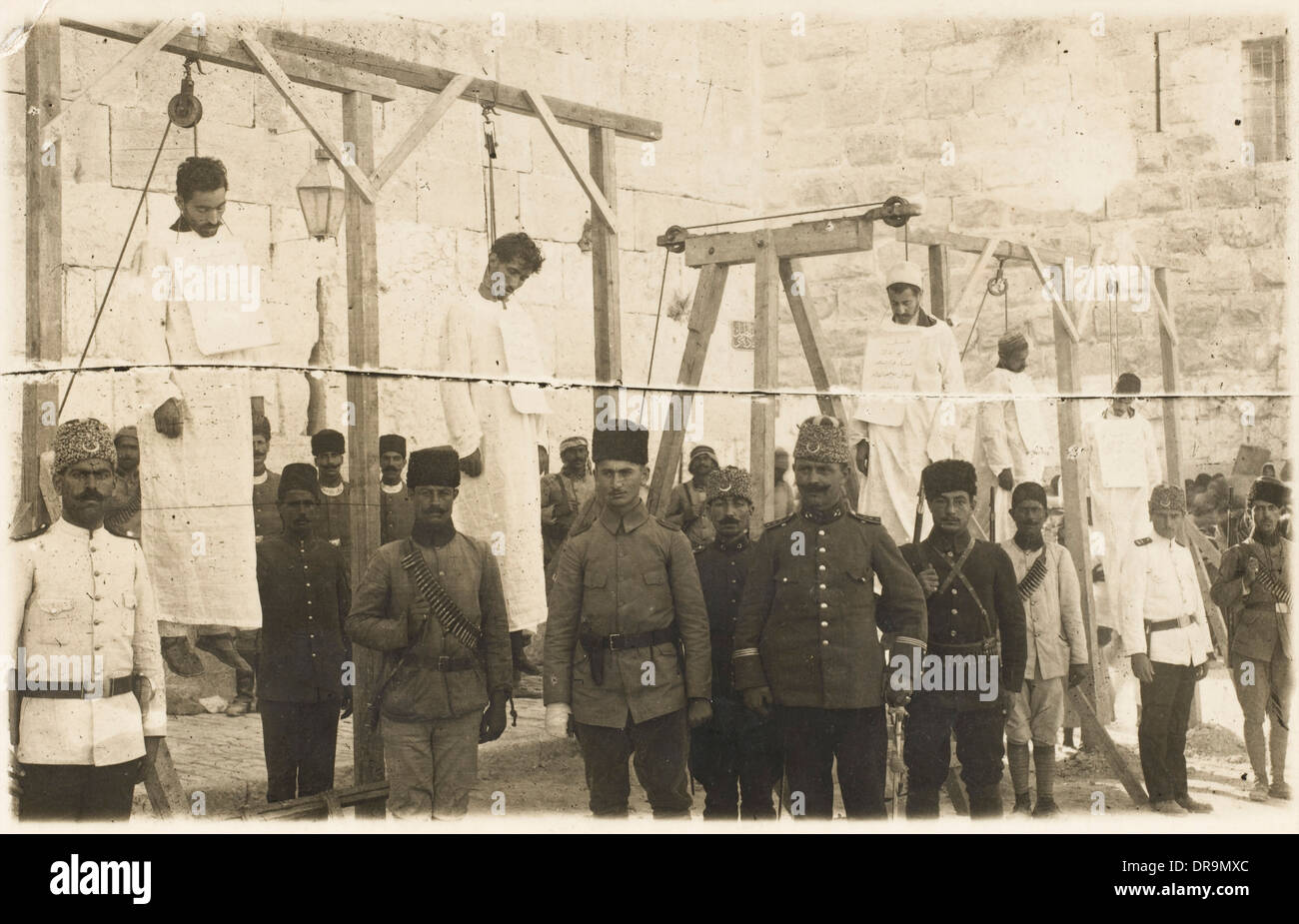 Turkish Executions in Jerusalem Stock Photo