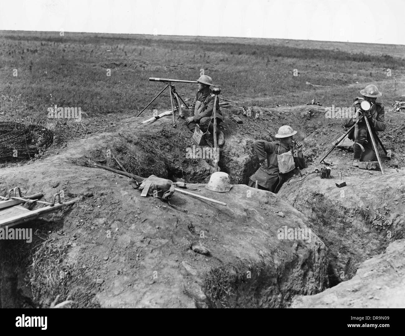 Capture of Chipilly Ridge 1918 Stock Photo