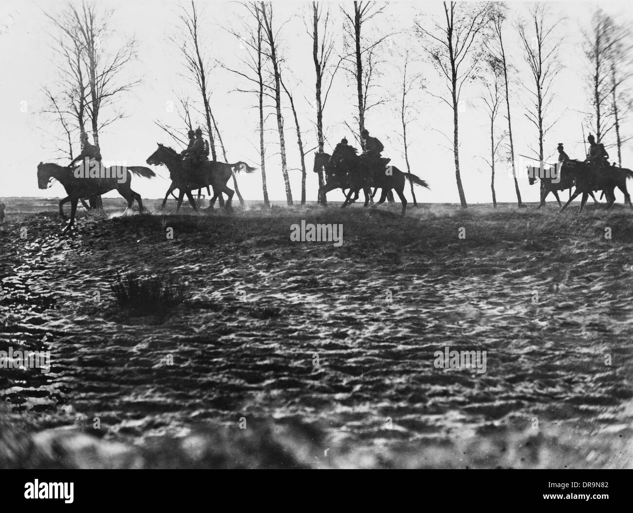 German cavalry patrol Stock Photo