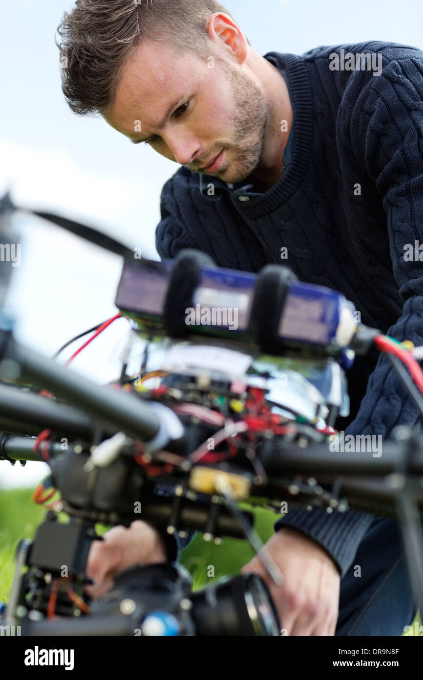 technician-fixing-camera-on-uav-drone-stock-photo-alamy