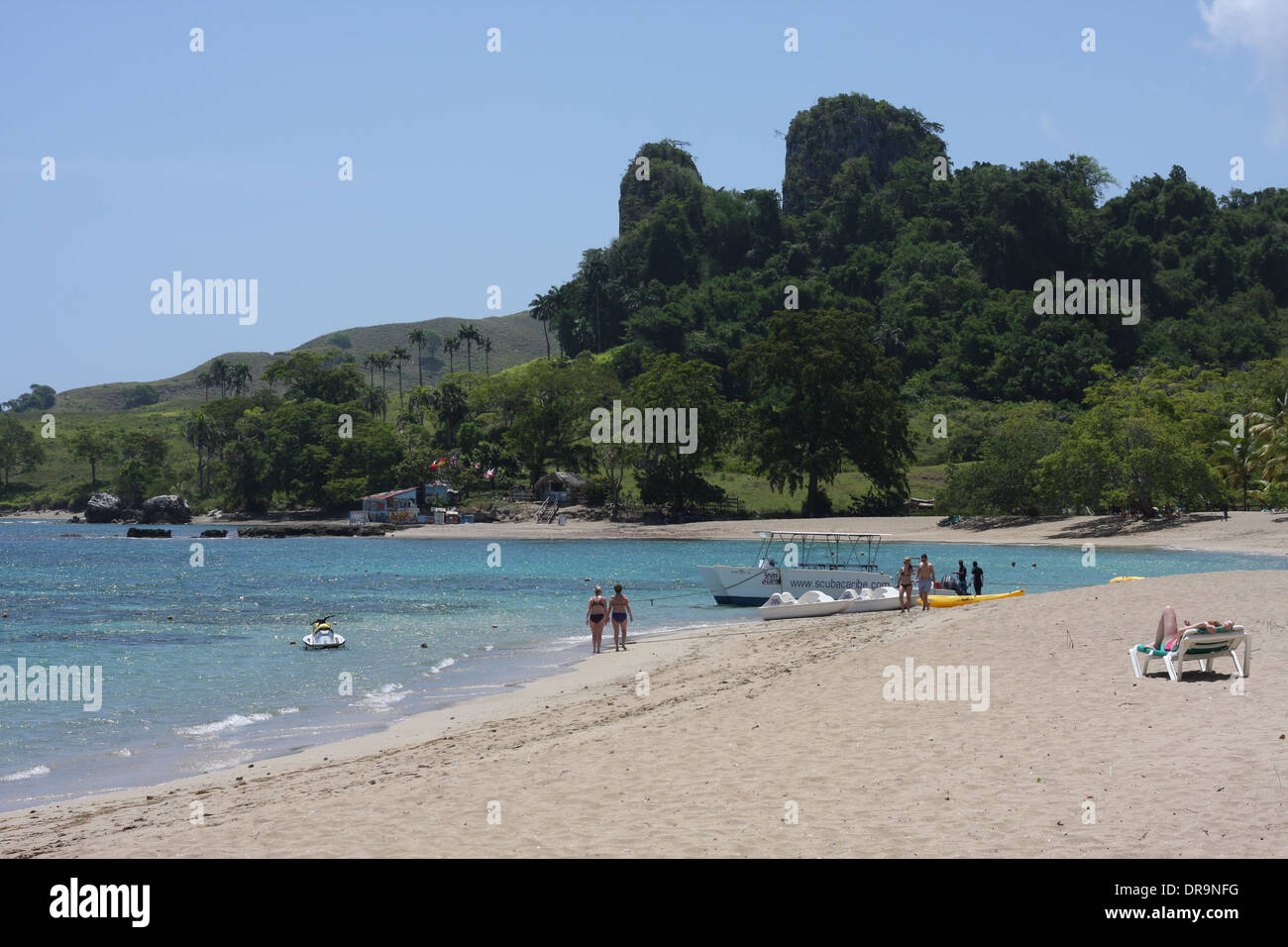 Lanscape of the beach in Puerto Plata, Dominican Republic Stock Photo