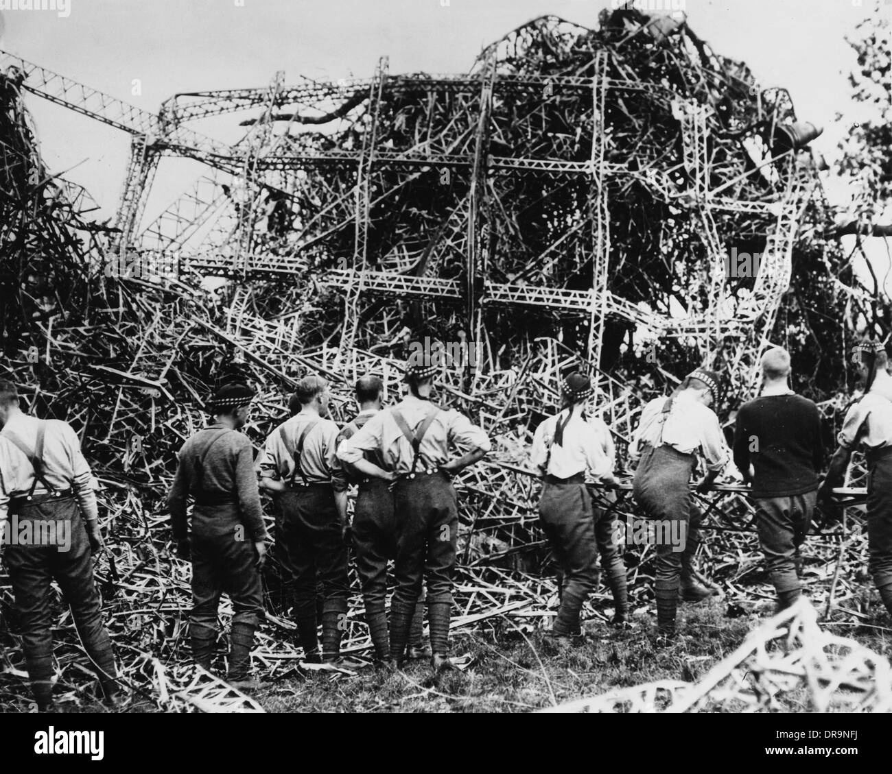Zeppelin wreckage Stock Photo