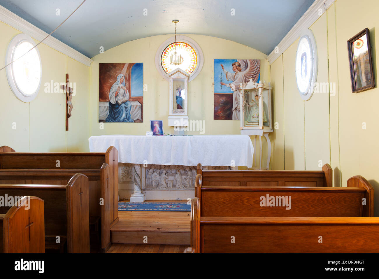 Interior of the Loreto Shrine Chapel, St Nazianz, founded by Father