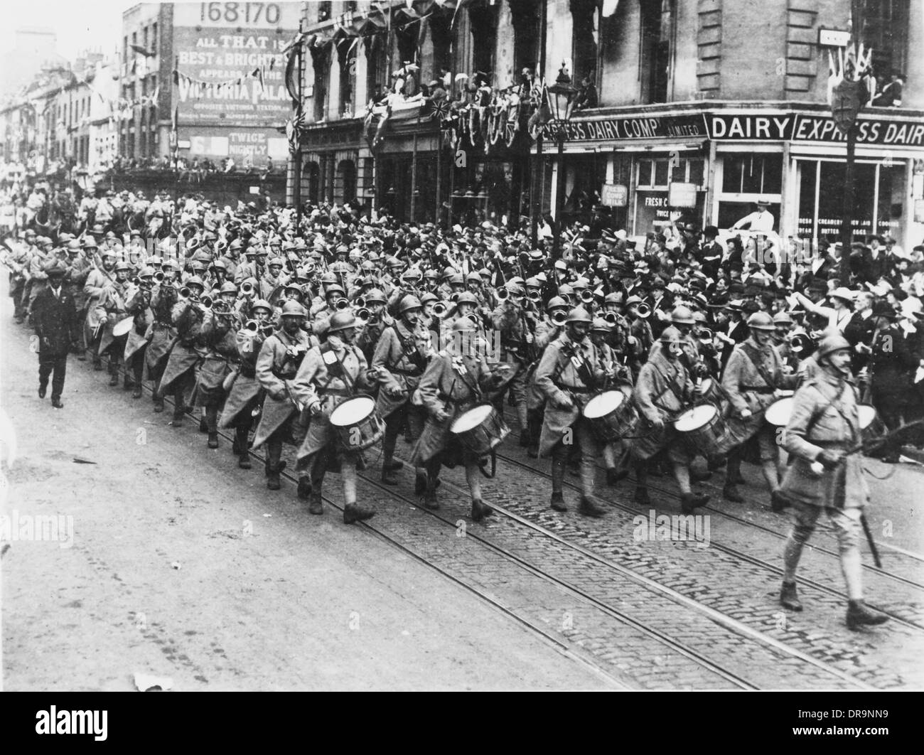 Victory March 1919 Stock Photo