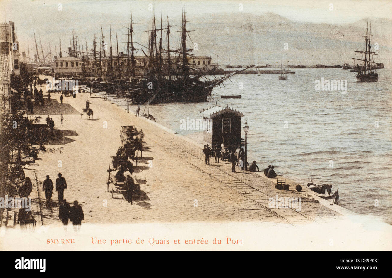 Izmir (Smyrna), Turkey - Quay & Port Stock Photo