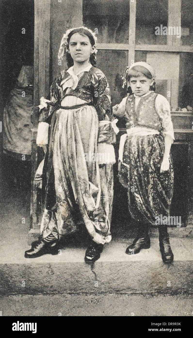 Girls in traditional Turkish costume Stock Photo