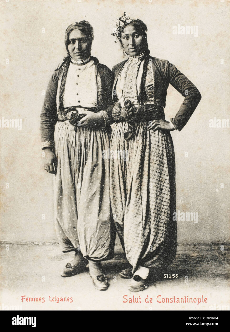 Turkish Gypsy twins Stock Photo