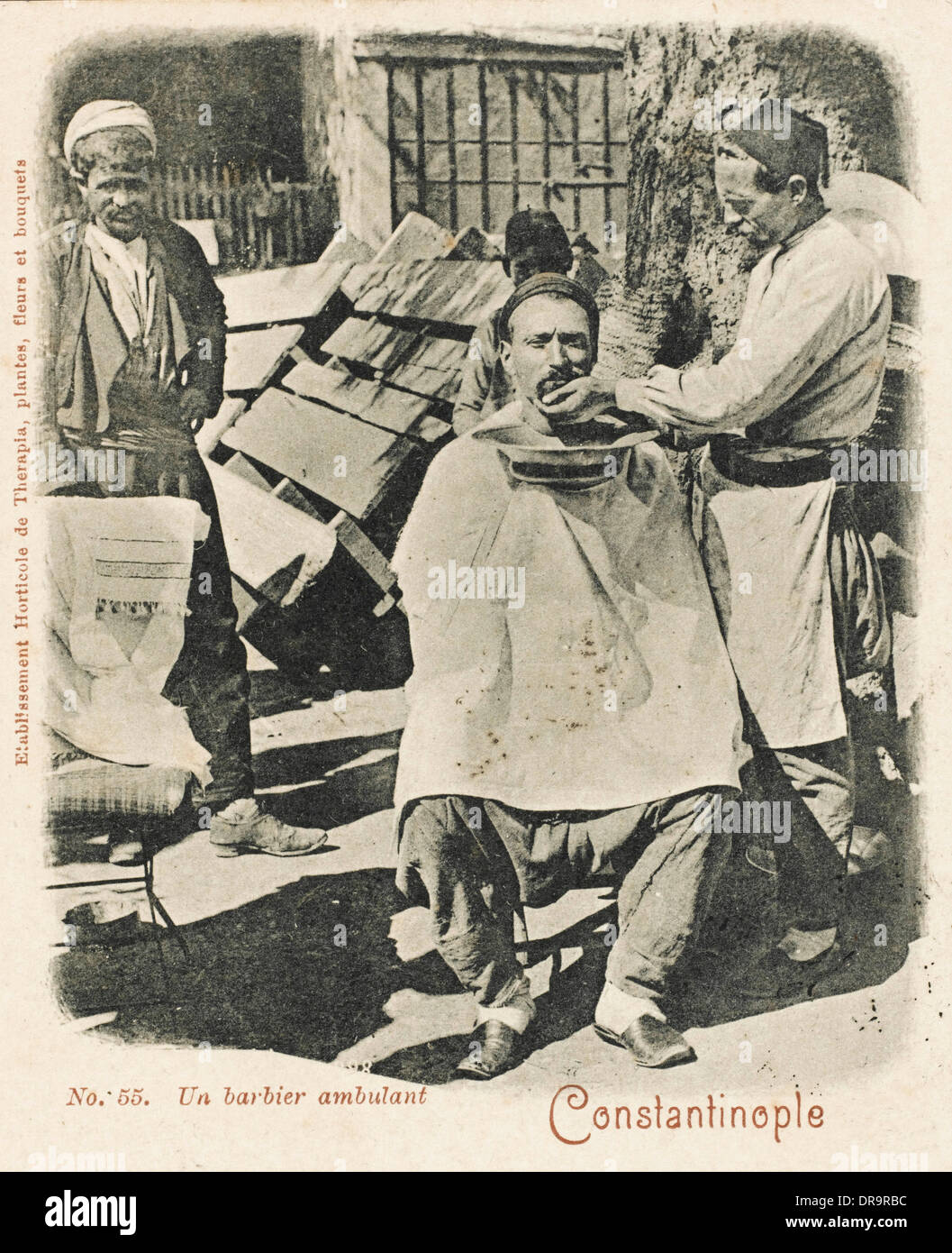 Vintage Barbershop /& Salon Poster TURKISH BARBERS 1895 Turkey CONSTANTINOPLE