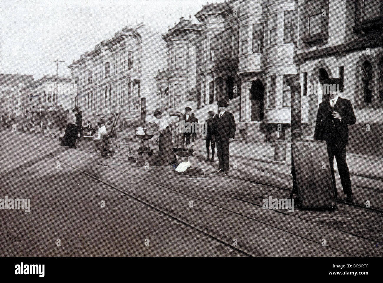 San Francisco earthquake 1906 Stock Photo