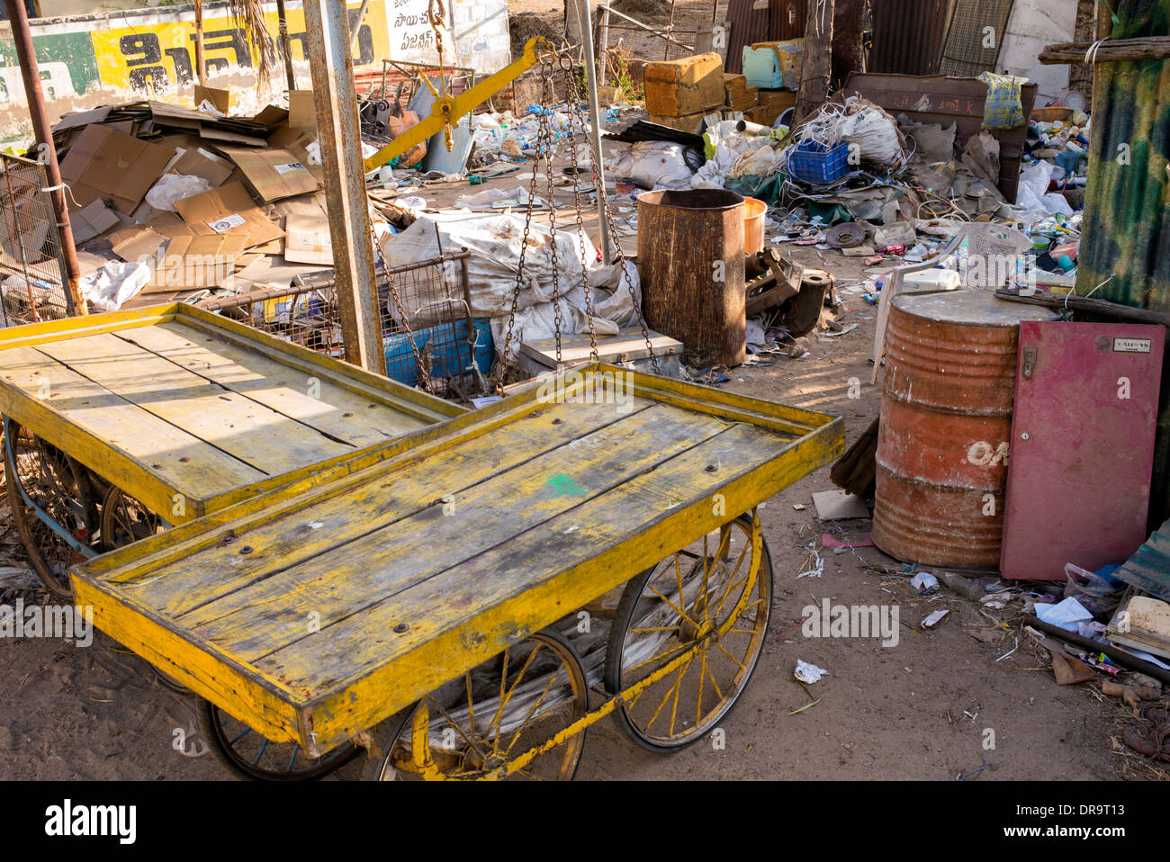 Indian waste recycling yard. Andhra Pradesh, India Stock Photo Alamy