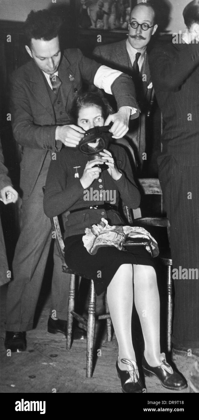 Belgian refugees in London Stock Photo