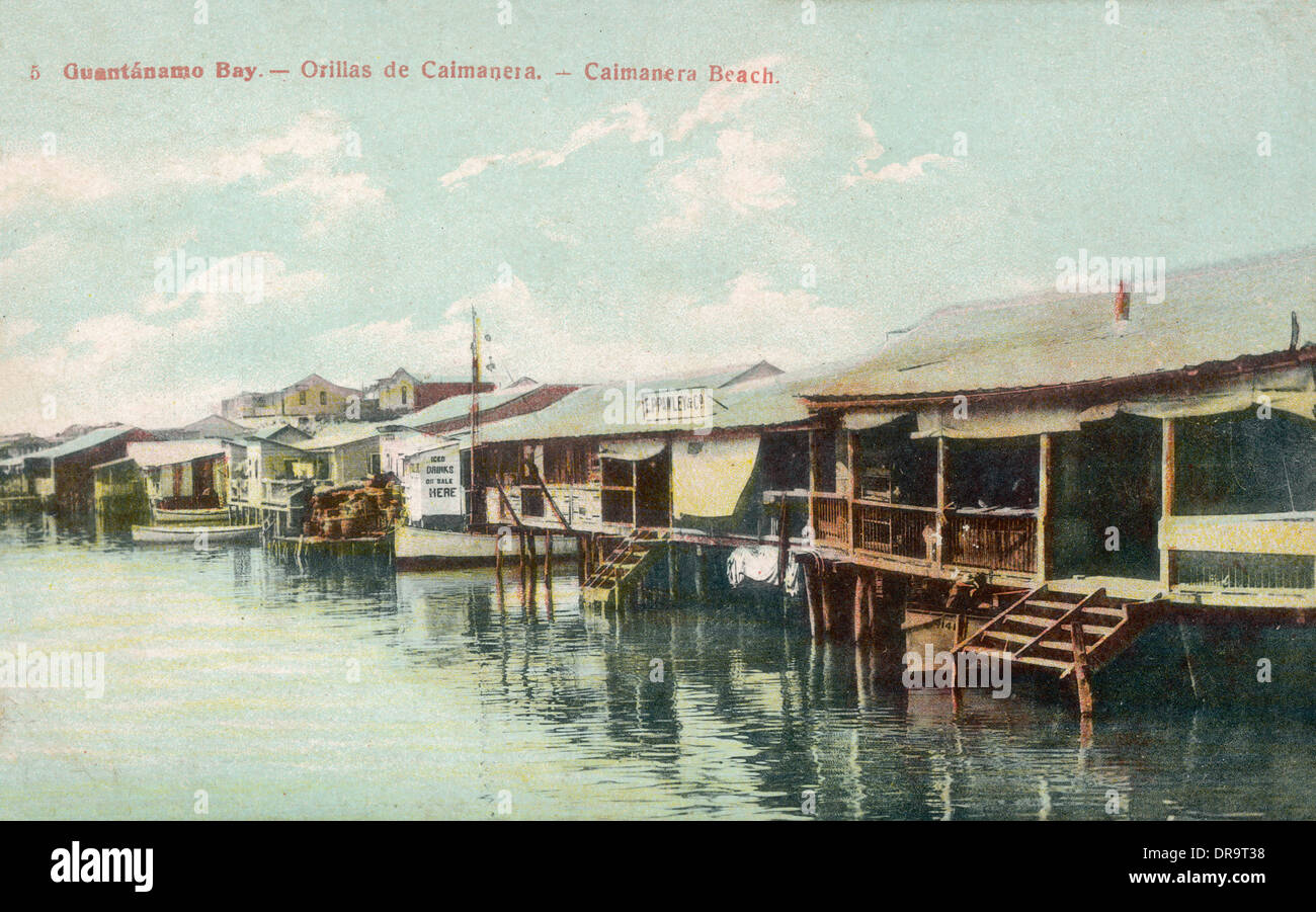 Guantanamo Bay, Cuba - Caimanera Beach Houses Stock Photo