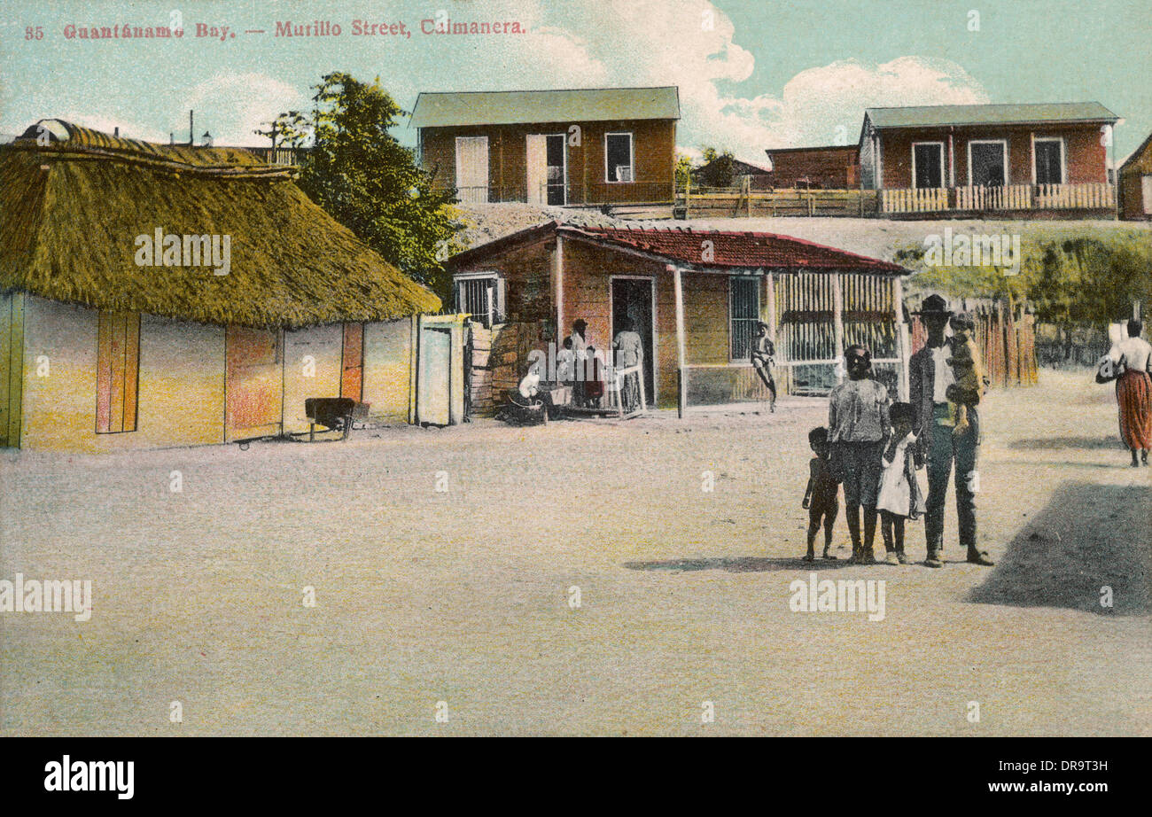 Guantanamo Bay, Cuba - Murillo Street, Caimanera Stock Photo