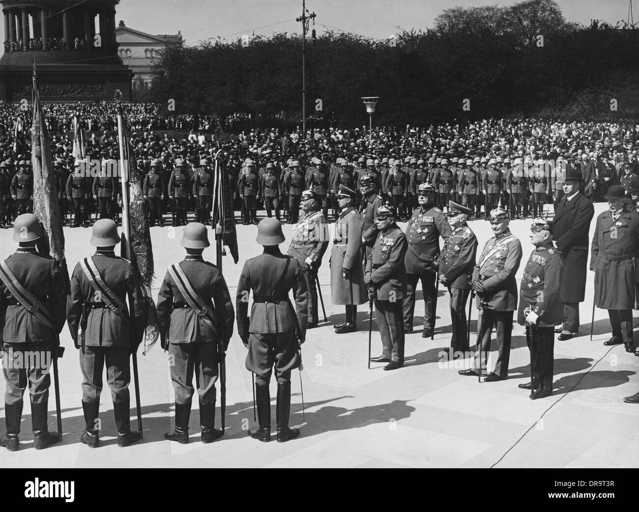 Parade of German Guards Stock Photo