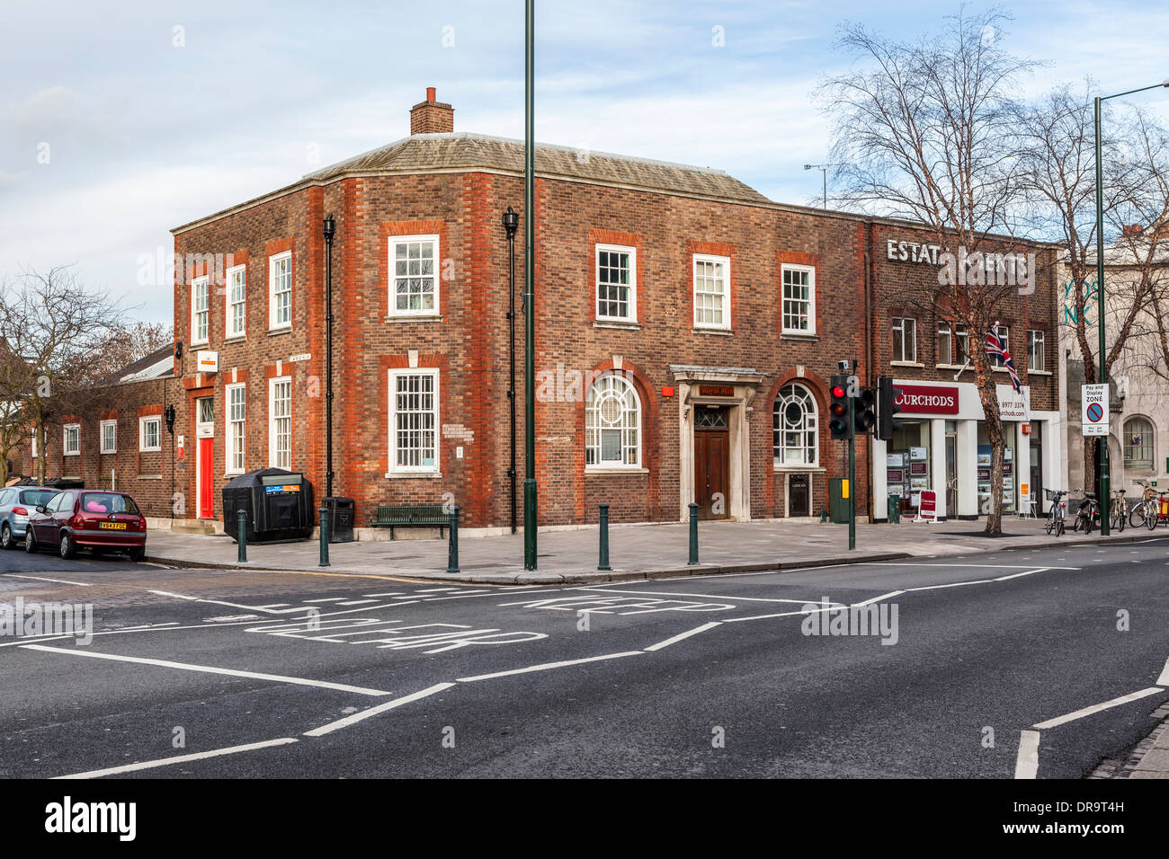 Royal Mail delivery office brick building in High Street, at Teddington Stock Photo